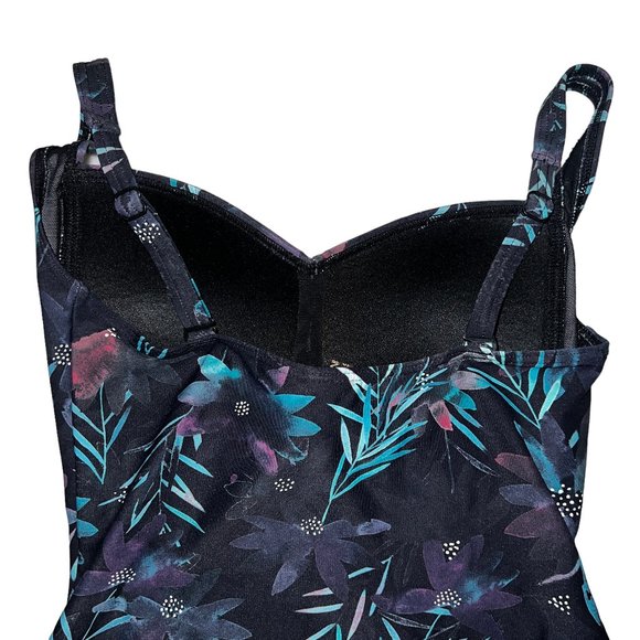 NIP TUCK SWIM Joanne Black Tropical Print One-Piece Multi-Fit Cup Swimsu… - Picture 8 of 8